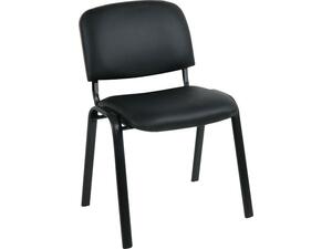 Καρέκλα Επισκέπτη SIGMA Στοιβαζόμενη , Μέταλλο Βαφή Μαύρο, PVC Μαύρο [Ε-00023188] ΕΟ550,17W (1 τεμάχιο)